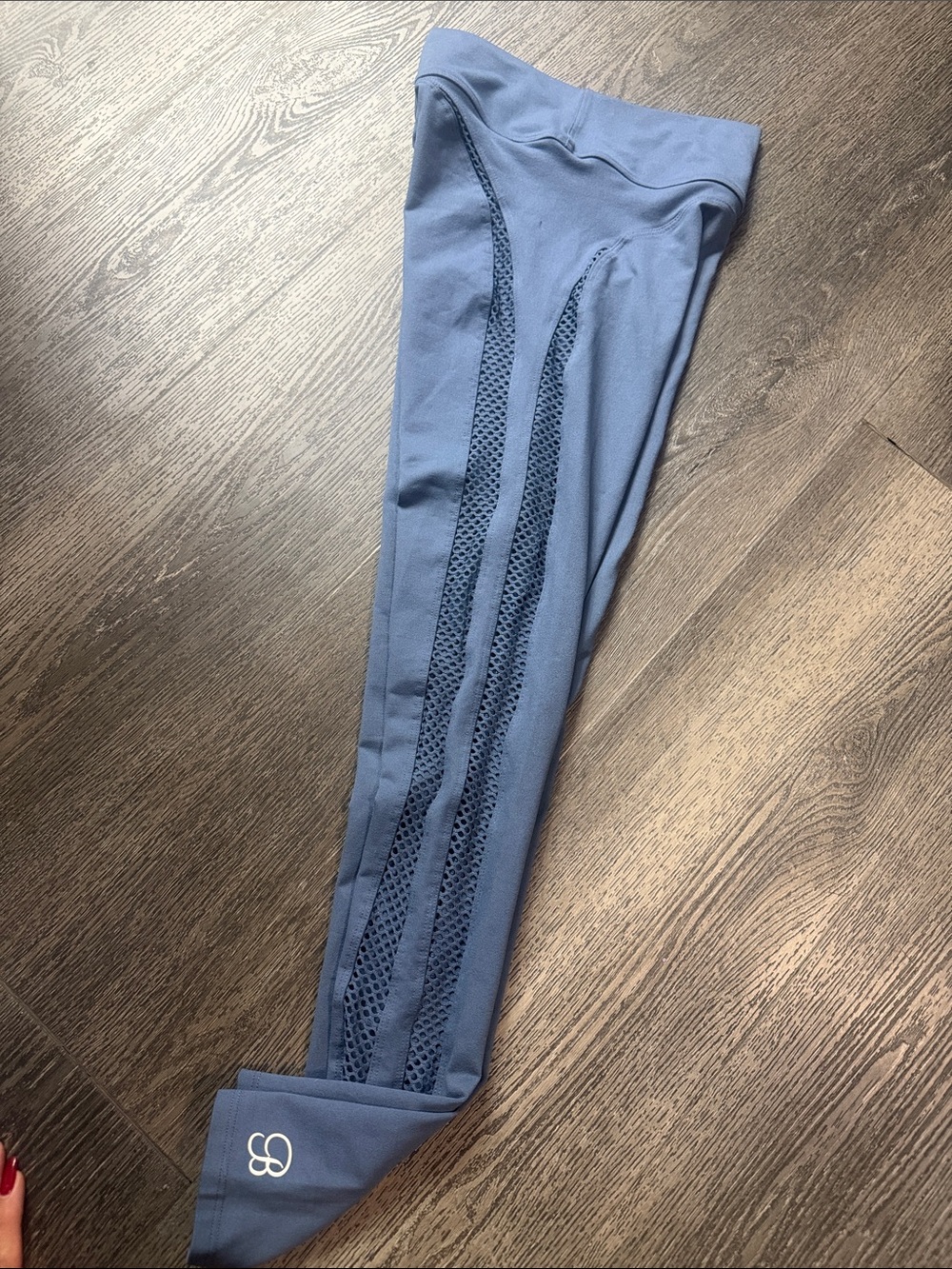 Bombshell sportswear one side mesh Performance Leggings with Side Mesh Panel